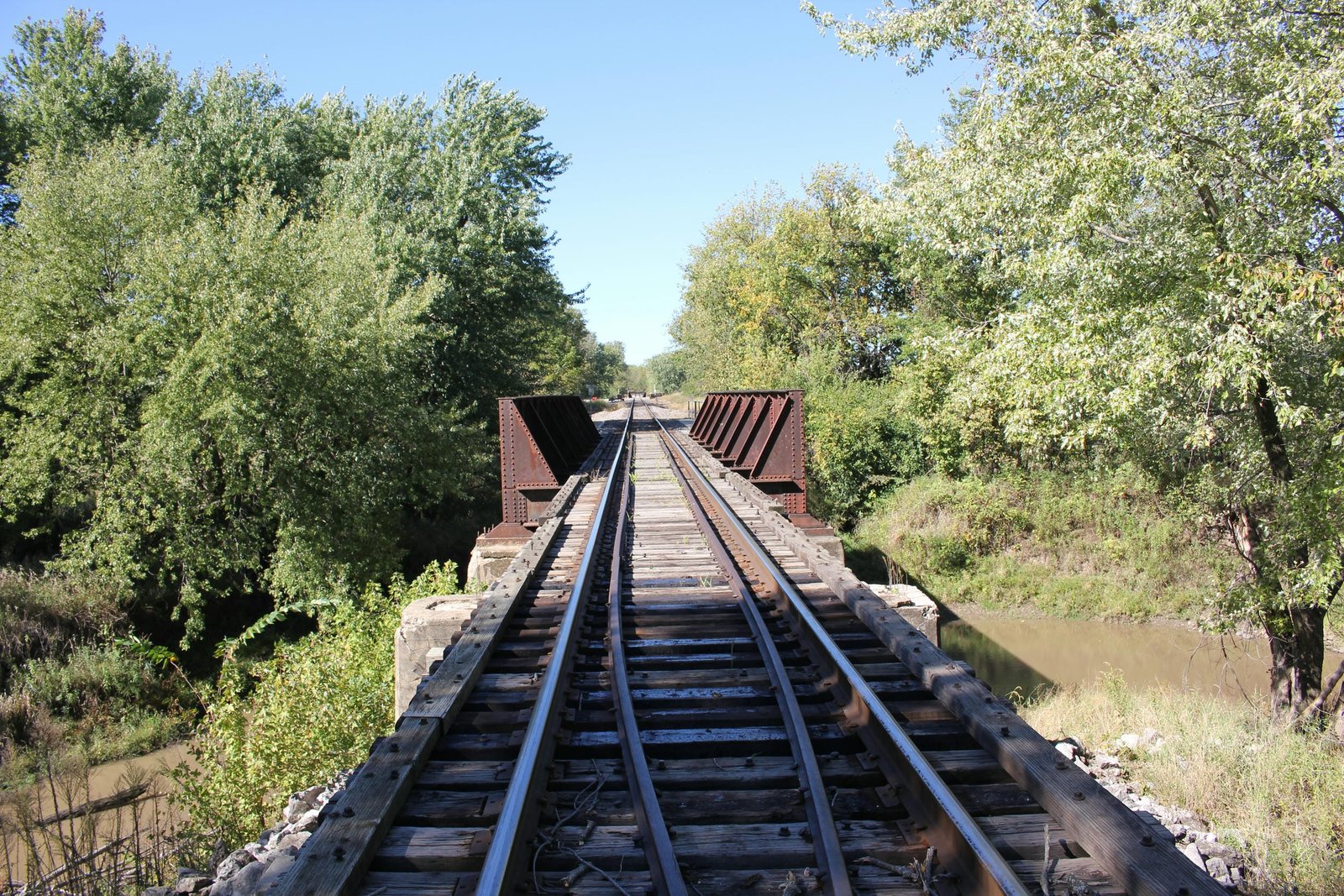 Looking west